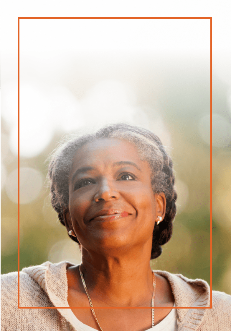 Older woman smiling
