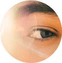 Close up of a person's eye