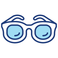 Pair of glasses icon